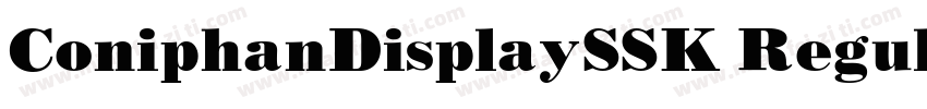 ConiphanDisplaySSK Regular字体转换